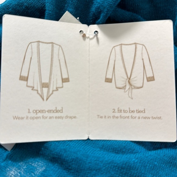 NWT Deep teal lightweight cardigan Chico's Size 2 Large - Picture 8 of 8